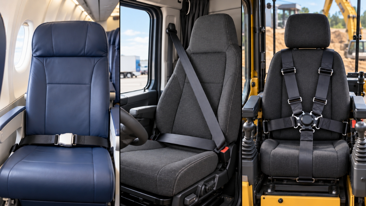 Types of Industrial Seat Belt Safety Systems for Different Commercial Applications