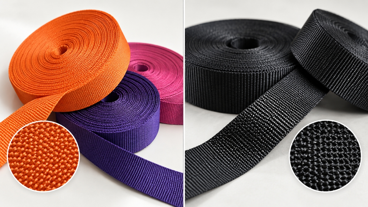 polyester vs nylon webbing