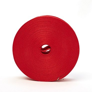 Red Polyester Seat Belt Webbing